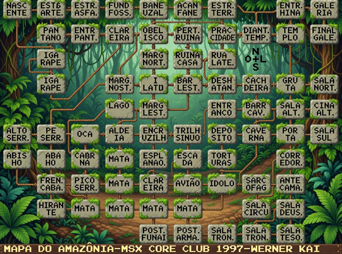 Mapa do jogo Amazônia